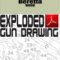 Beretta 9000 Auto Exploded Gun Drawing Download