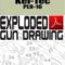 Kel-Tec PLR-16 Auto Exploded Gun Drawing Download