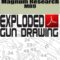 Magnum Research MR9 Auto Exploded Gun Drawing Download