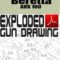 Beretta ARX 100 Autoloading Rifle Exploded Gun Drawing Download
