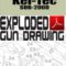 Kel-Tec SUB-2000 Autoloading Rifle Exploded Gun Drawing Download
