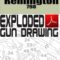 Remington 798 Bolt-Action Exploded Gun Drawing Download