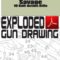 Savage 10 Bolt-Action Rifle Exploded Gun Drawing Download