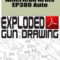 American Arms EP380 Auto Exploded Gun Drawing Download