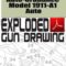 Auto-Ordnance Model 1911-A1 Auto Exploded Gun Drawing Download
