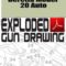 Beretta Model 20 Auto Exploded Gun Drawing Download