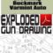 Browning Buckmark Varmint Auto Exploded Gun Drawing Download