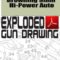 Browning 9mm Hi-Power Auto Exploded Gun Drawing Download
