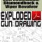 Colt Commando, Diamondback and Viper Revolver Exploded Gun Drawing Download
