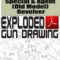 Colt Detective Special and Agent (Old Model) Revolver Exploded Gun Drawing Download