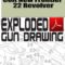 Colt New Frontier 22 Revolver Exploded Gun Drawing Download