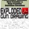 Colt Peacemaker, Peacemaker Buntline, New Frontier and New Frontier Buntline Revolver Exploded Gun Drawing Download