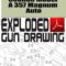 Coonan Model A 357 Magnum Auto Exploded Gun Drawing Download