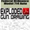 Federal Ordnance Model 714 Auto Exploded Gun Drawing Download