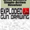 Great Western Single-Action Revolver Exploded Gun Drawing Download