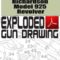 Harrington & Richardson Model 732 and 733 Revolver Exploded Gun Drawing Download