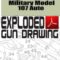 High Standard Military Model 107 Auto Exploded Gun Drawing Download