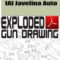 IAI Javelina Auto Exploded Gun Drawing Download
