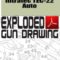 Intratec TEC-22 Auto Exploded Gun Drawing Download