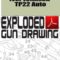 Iver Johnson TP22 Auto Exploded Gun Drawing Download
