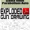 Llama 9mm Parabellum Auto Exploded Gun Drawing Download