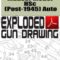 Mauser Model HSc (Post-1945) Auto Exploded Gun Drawing Download
