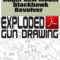 Ruger New Model Blackhawk Revolver  Exploded Gun Drawing Download