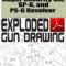 Ruger Security Six, SP-6, and PS-6 Revolver Exploded Gun Drawing Download