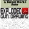 Ruger Standard and Target Mark I Auto Exploded Gun Drawing Download