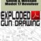 Smith & Wesson Model 17 Revolver Exploded Gun Drawing Download
