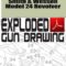 Smith & Wesson Model 24 Revolver Exploded Gun Drawing Download