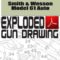Smith & Wesson Model 61 Auto Exploded Gun Drawing Download