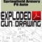 Springfield Armory P9 Auto Exploded Gun Drawing Download
