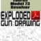 Taurus Model 73 Revolver Exploded Gun Drawing Download