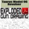 Taurus Model 96 Revolver Exploded Gun Drawing Download