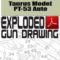 Taurus Model PT-53 Auto Exploded Gun Drawing Download