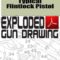 Typical Flintlock Pistol Exploded Gun Drawing Download