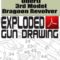 Uberti 3rd Model Dragoon Revolver Exploded Gun Drawing Download