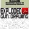 Benelli Montefeltro Super 90 Autoloading Shotgun Exploded Gun Drawing Download