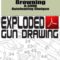 Browning A-500R Autoloading Shotgun Exploded Gun Drawing Download