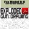 Fox Model B-C Side-by-Side Shotgun Exploded Gun Drawing Download