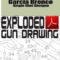 Garcia Bronco Single Shot Shotgun Exploded Gun Drawing Download