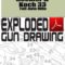 Heckler & Koch 33 Full-Auto Rifle Exploded Gun Drawing Download