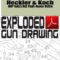 Heckler & Koch MP 5A2-A3 Full-Auto Rifle Exploded Gun Drawing Download