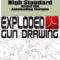 High Standard Model 10A Autoloading Shotgun Exploded Gun Drawing Download