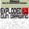 Ithaca Mag 10 Autoloading Shotgun Exploded Gun Drawing Download