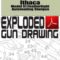 Ithaca Model 51 Featherlight Autoloading Shotgun Exploded Gun Drawing Download
