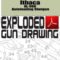 Ithaca XL-900 Autoloading Shotgun Exploded Gun Drawing Download