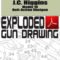 J.C. Higgins Model 10 Bolt-Action Shotgun Exploded Gun Drawing Download