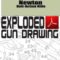 Newton Bolt-Action Rifle Exploded Gun Drawing Download